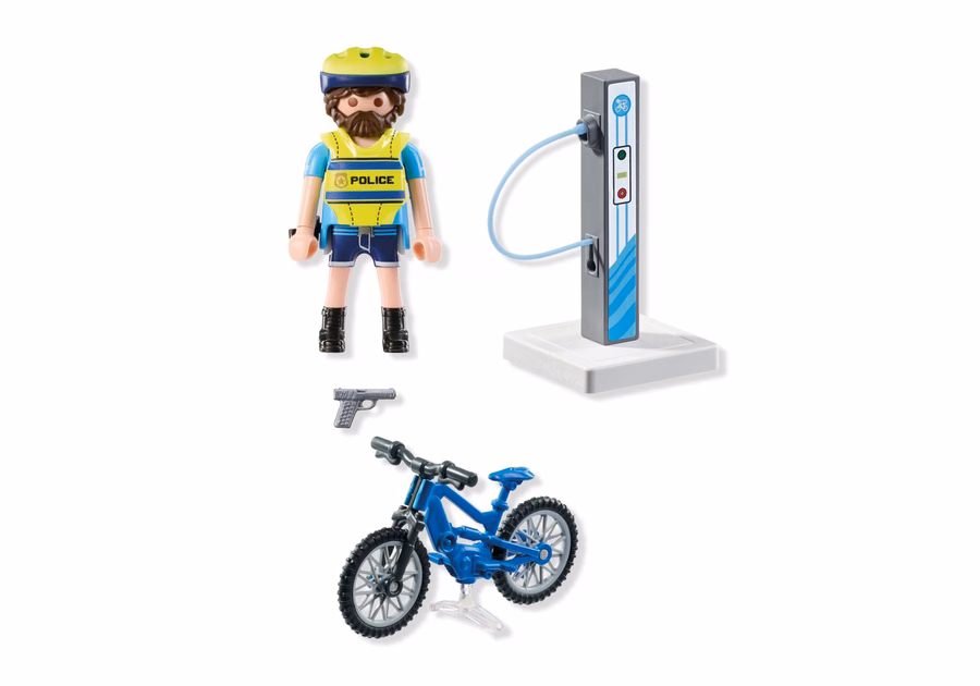 Patrulla policial en bicicleta