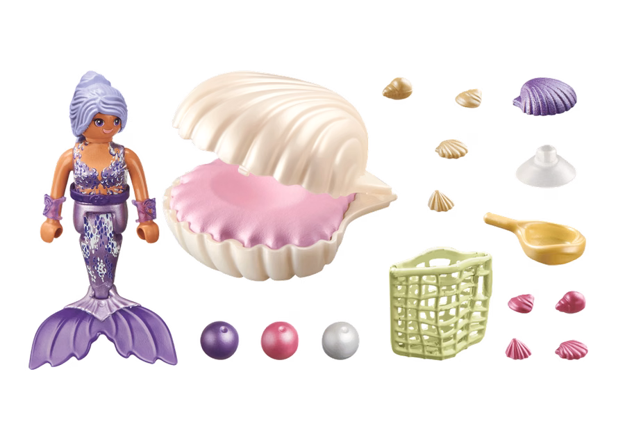 Sirena con concha de perla