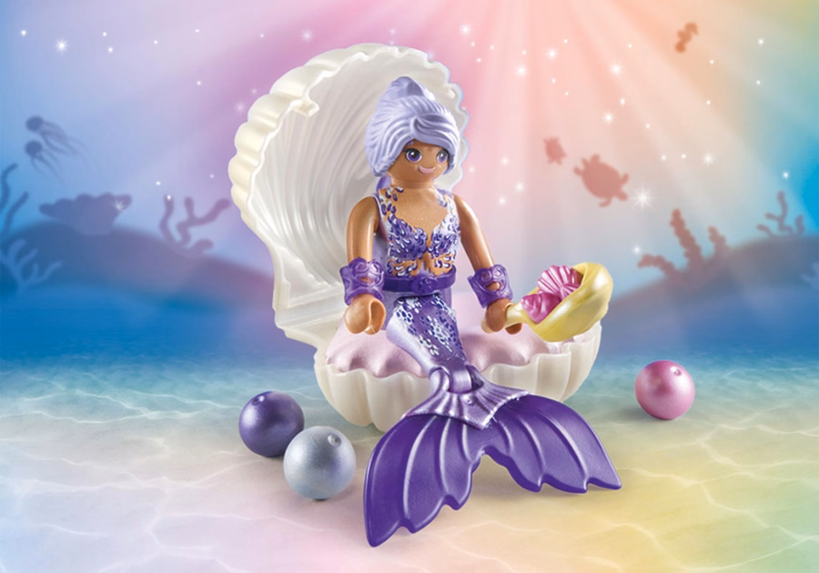Sirena con concha de perla