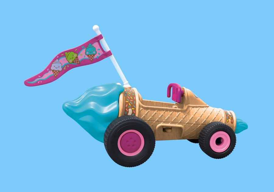 Cono de helado de carreras