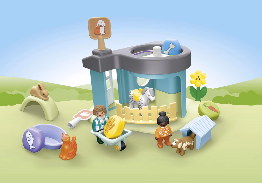 JUNIOR: Casa de animales con dispensador de golosinas
