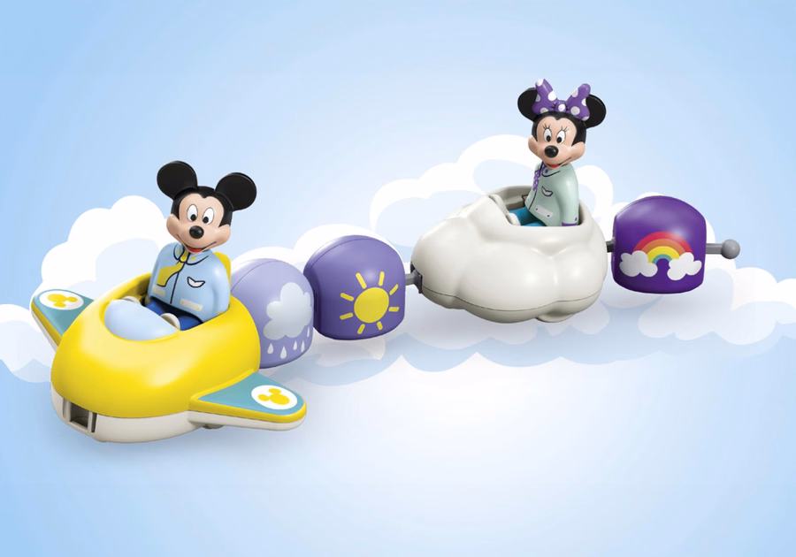 JUNIOR y Disney: El paseo en las nubes de Mickey Mouse y Minnie Mouse