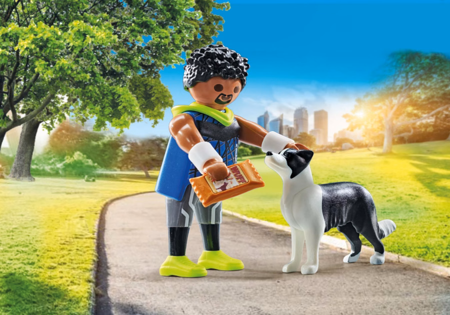 Corredor con Border Collie
