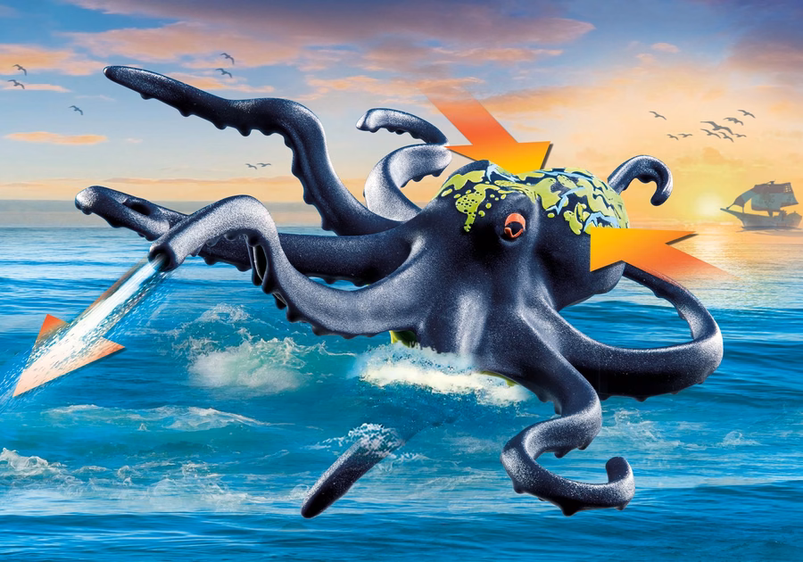 Batalla contra el pulpo gigante