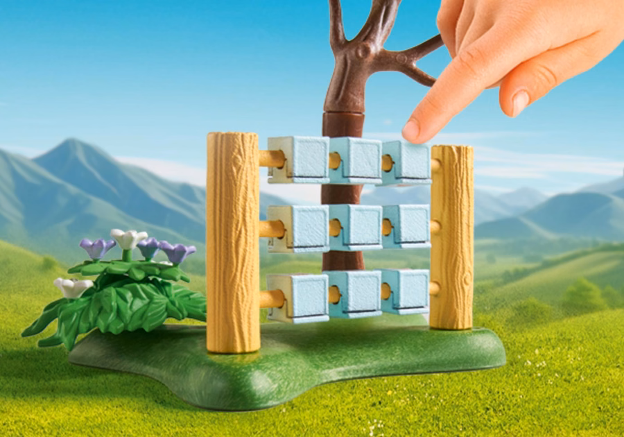 Jardín con juegos reales
