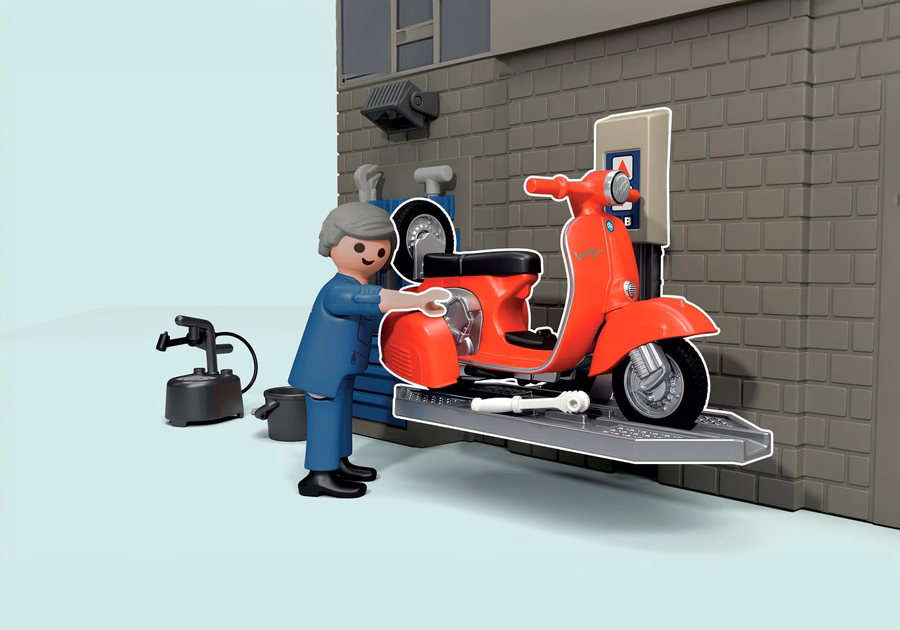 Garaje para Vespas de los años 60